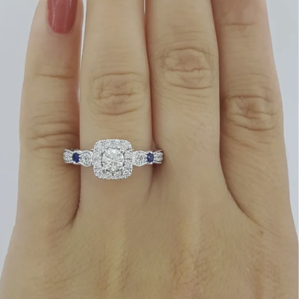 Vera Wang WISH 3/4 Carat tw Diamonds 14K White Gold Ring